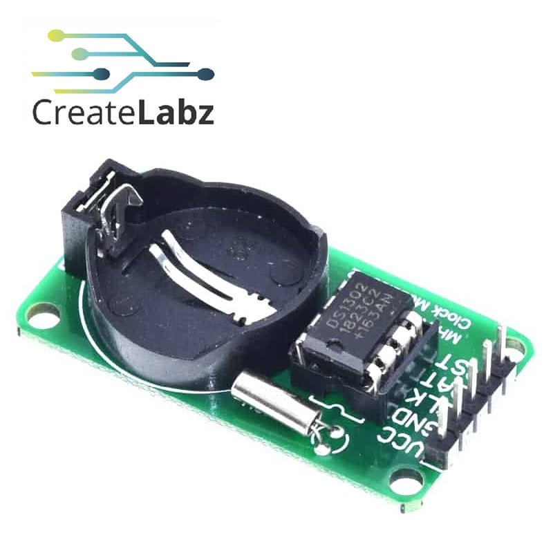 RTC (Real Time Clock) DS1302 Clock Module – CreateLabz Store