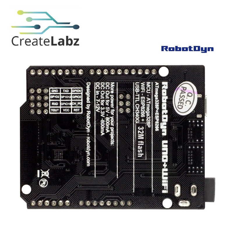 Arduino Uno +WiFi R3 (Compatible) ATmega328P+ESP8266 (w/o USB cable ...