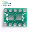 SOT23 to DIP10 and SOP10 to DIP10 Converter Adapter Board