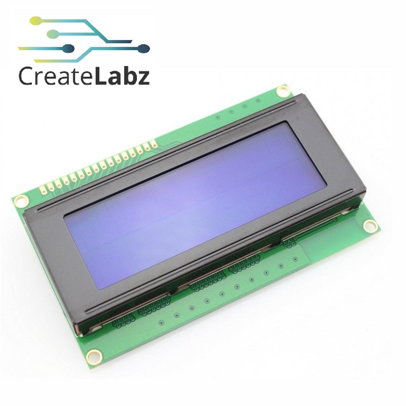 LCD display 20x4 (4 rows 20 columns),HD44780 OPTIONS: yellow-green /  blue