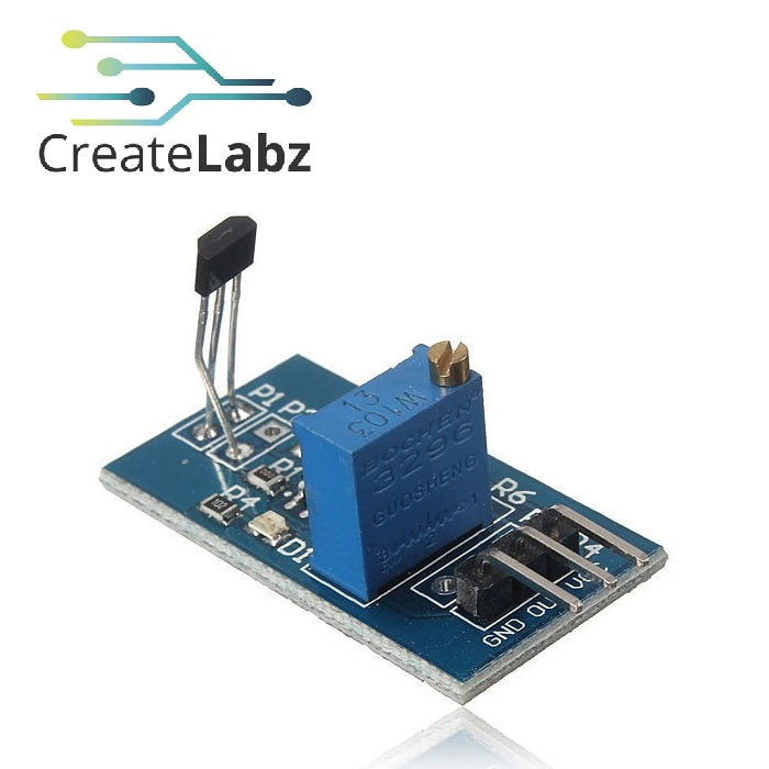 Hall Effect Sensor with LM393 Comparator, Motor Speed Test