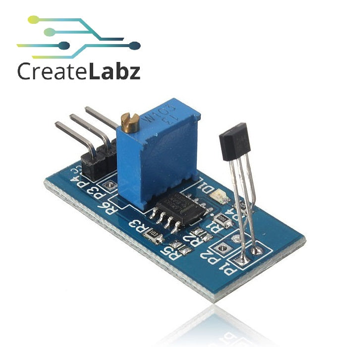 Hall Effect Sensor with LM393 Comparator, Motor Speed Test