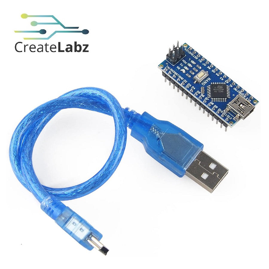 Arduino Nano V3 Compatible ATmega328 mini USB, CH340G – CreateLabz Store