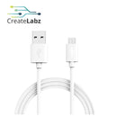 USB 2.0 Male USB-A to Male Micro USB-B Cable 3m, White