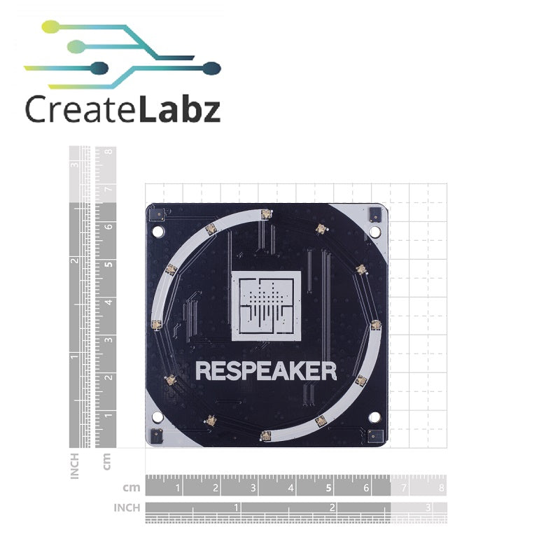 ReSpeaker 4-Mic Array (For Raspberrry Pi) – CreateLabz Store
