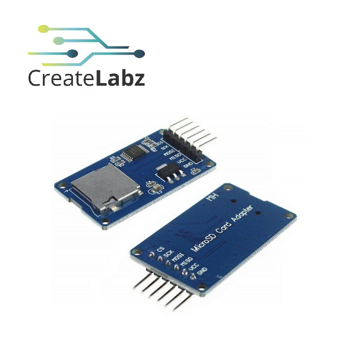 MicroSD-card module for Arduino – CreateLabz Store