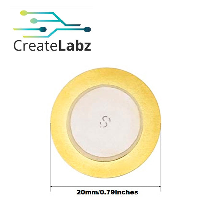 Piezoelectric Ceramic Disc Transducer ( 20mm / 27mm )